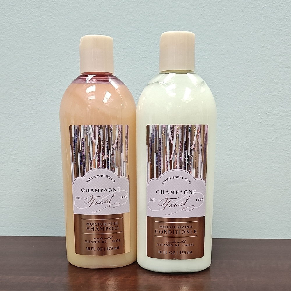Bath & Body Works CHAMPAGNE TOAST Shampoo & Conditioner Set